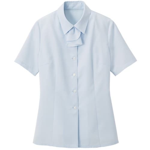 GROW シーニイ・ツイル半袖ブラウスブルー13