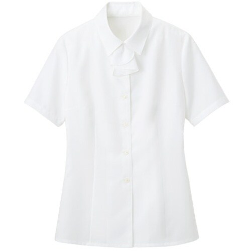 GROW シーニイ・ツイル半袖ブラウスホワイト19