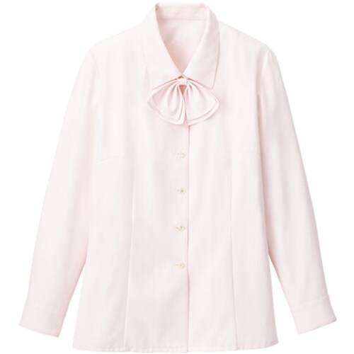 GROW シェブロン・ストライプブラウスピンク系2