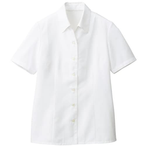 GROW テンセルR・ドビー半袖ブラウスホワイト0