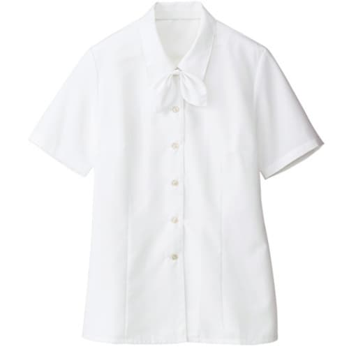 GROW テンセルR・ドビー半袖ブラウスホワイト0