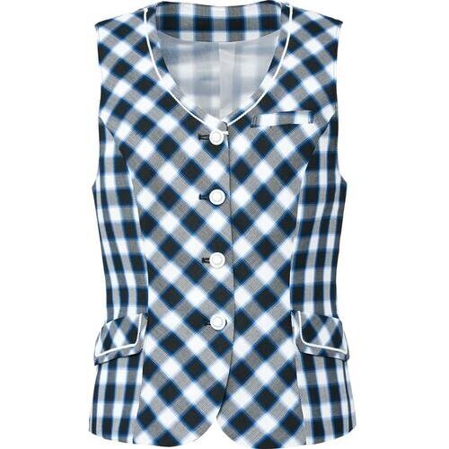 GROW マリン・チェックベストブルー系09