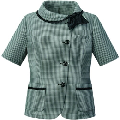 GROW ミニスターチェックオーバーブラウス黒系0