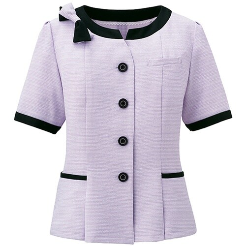 GROW パウダリーツイードオーバーブラウスラベン