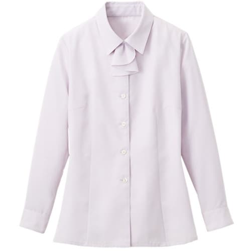 GROW シーニイ・ツイル長袖ブラウスラベンダー0