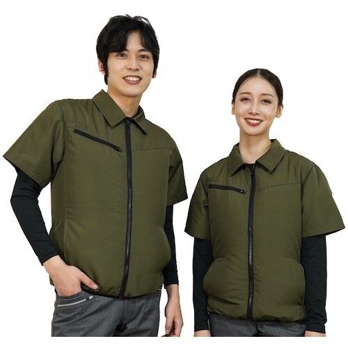 岡潮 【2025年 今季完売】 空調半袖ブルゾン