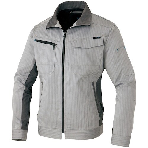 アイトス 長袖ブルゾン シルバーグレー M