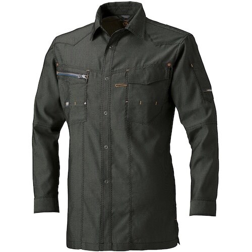 G.G. 875 長袖シャツ ダークブラウン M