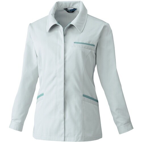 桑和 EC4222 レディース長袖スモック シルバ