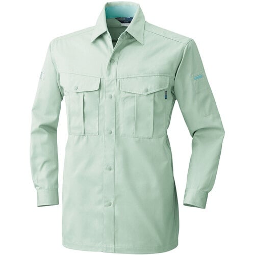 桑和 EC4225 長袖シャツ モスグリーン 3L