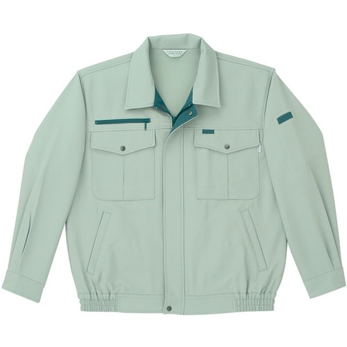 桑和 9113 長袖ブルゾン モスグリーン 3L