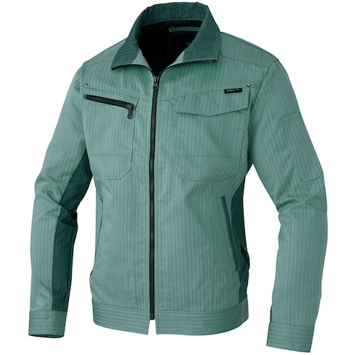 アイトス 長袖ブルゾン ターコイズ 5L