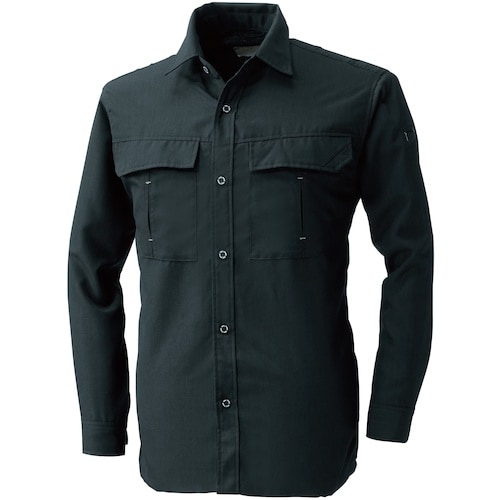 NBW 115 長袖シャツ チャコールグレー 4L