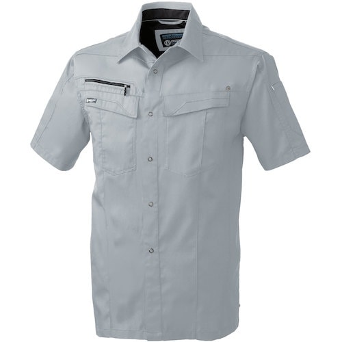 桑和 647 半袖シャツ グレー 6L