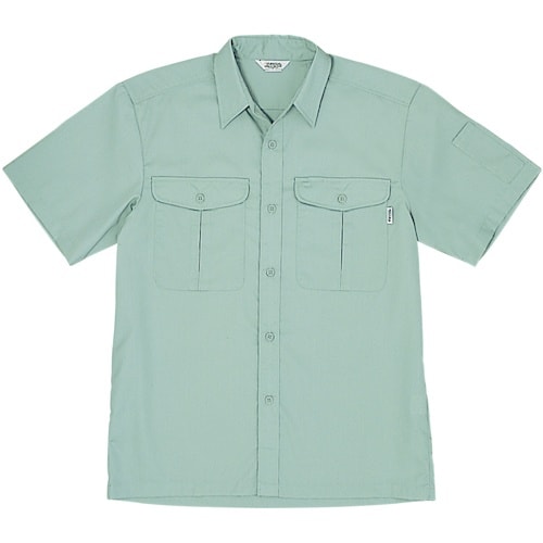 桑和 VA687 半袖シャツ モスグリーン L