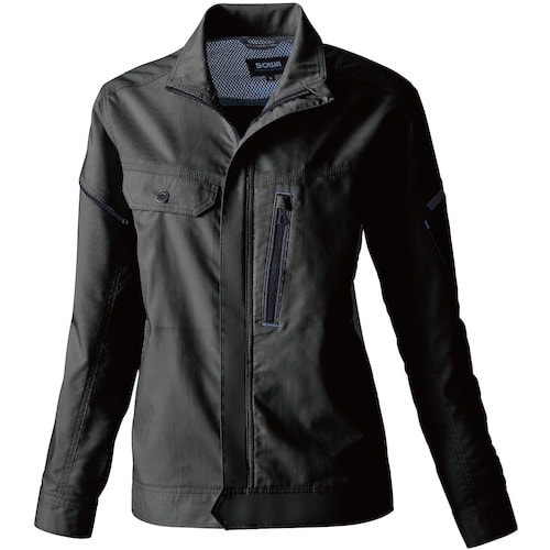 SOWA 3018−00 長袖ブルゾン ブラック