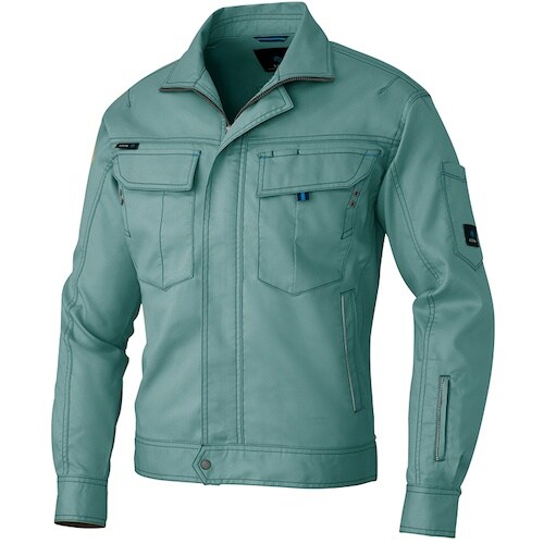 アイトス 長袖ブルゾン(男女兼用) ターコイズ 3