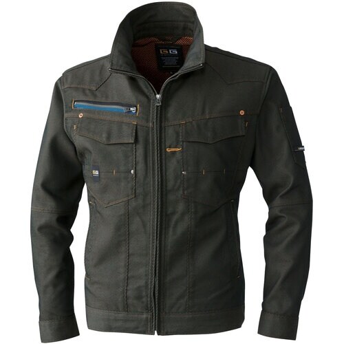 G.G. 8773 長袖ブルゾン ダークブラウン