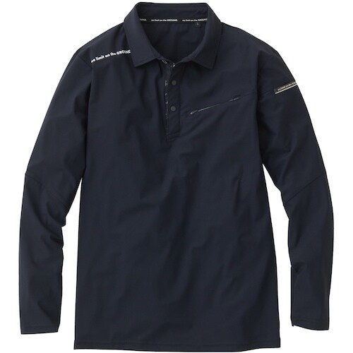 G.G. 0395−50 長袖ポロシャツ ブラック