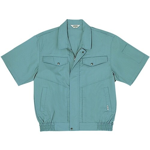 桑和 VA681 半袖ブルゾン パウダーブルー M