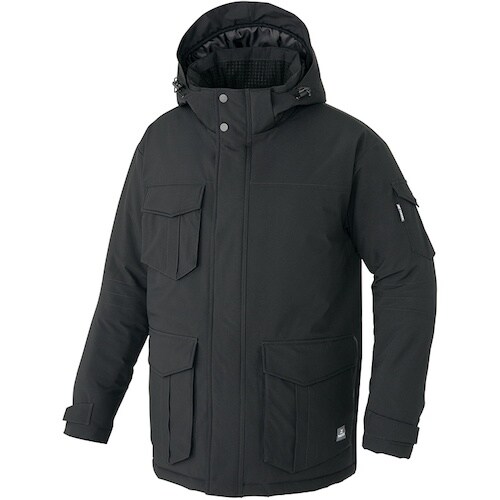 アイトス HUMA3Dストレッチ防寒コートブラック