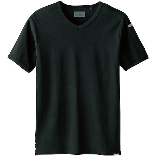 G.G. 50714 半袖VネックTシャツ ブラッ
