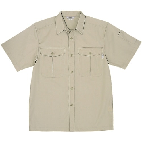 桑和 VA687 半袖シャツ アイボリー LL