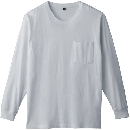 桑和 6645−52 長袖Tシャツ(ポケット付)