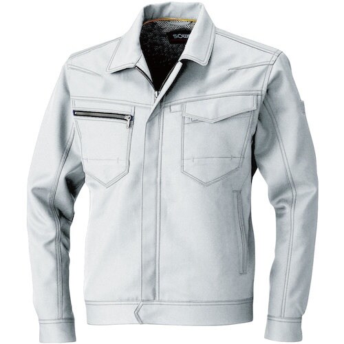 SOWA 9663 長袖ブルゾン シルバーグレー