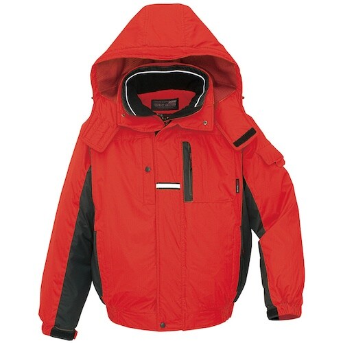 アイトス 光電子防寒 ブルゾン(男女兼用) レッド