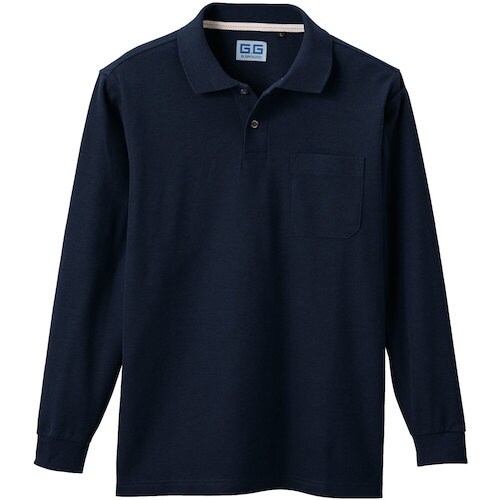 G.G. 50590 長袖ポロシャツ(胸ポケット付