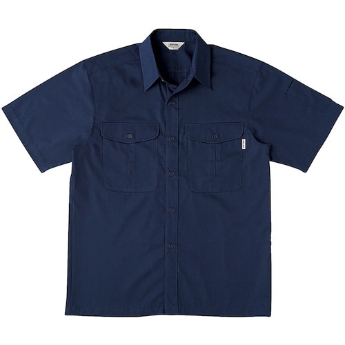 桑和 VA687 半袖シャツ ネイビー L
