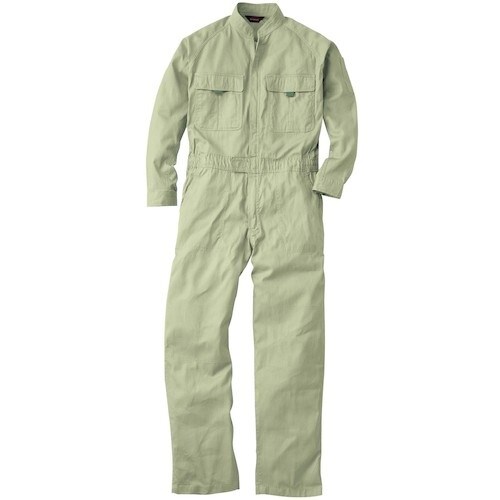 桑和 9000 つなぎ ライトオリーブ SS