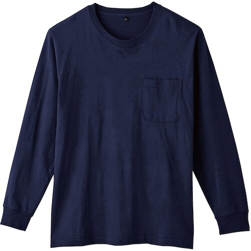 桑和 6645−52 長袖Tシャツ(ポケット付)