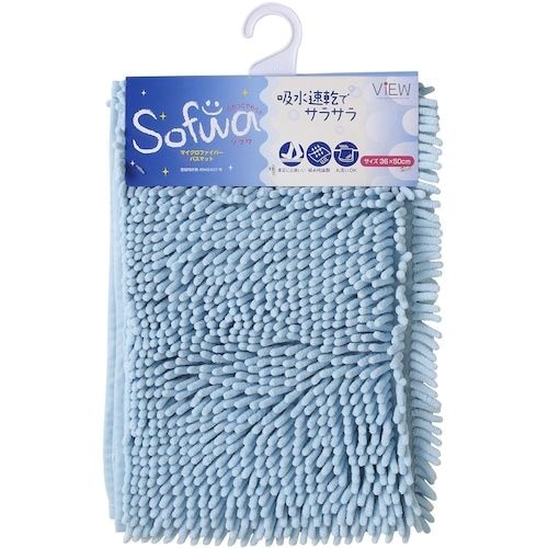 コンドル ソフワ バスマット 36×50cm ブル