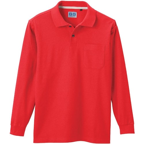G.G. 50590 長袖ポロシャツ(胸ポケット付