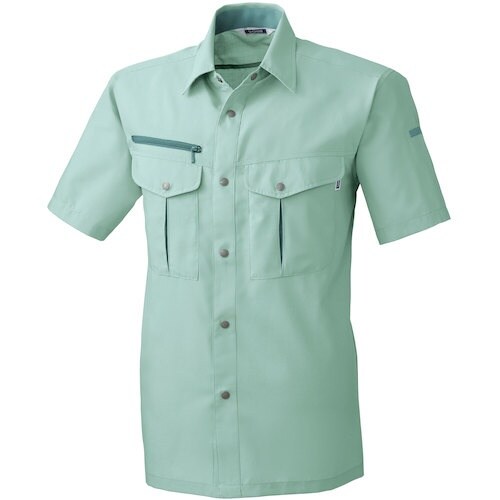 桑和 717 半袖シャツ モスグリーン 6L