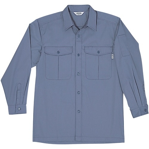 桑和 VA685 長袖シャツ ブルーグレー 3L