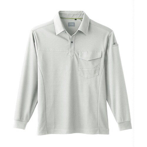 SOWA 50960 長袖ポロシャツ(胸ポケット付