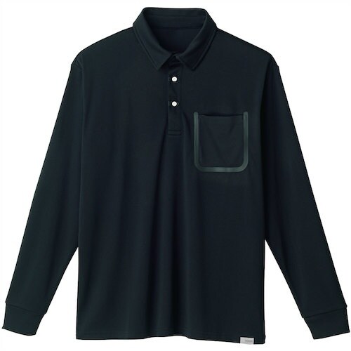 SOWA 8005−50 長袖ポロシャツ ブラック