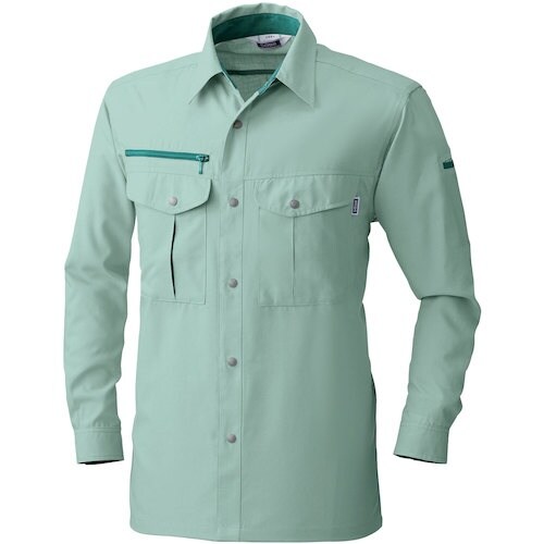 桑和 715 長袖シャツ モスグリーン 4L