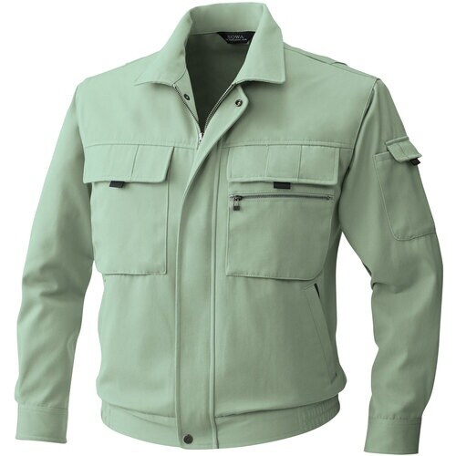 桑和 4881 長袖ブルゾン モスグリーン 3L