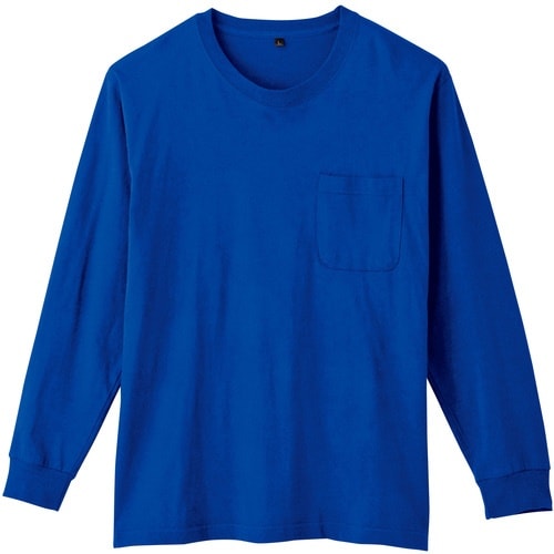 桑和 6645−52 長袖Tシャツ(ポケット付)