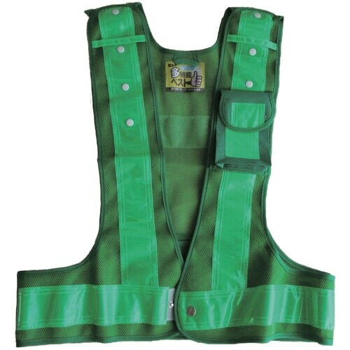 ミズケイ 多機能ベスト(緑/緑)