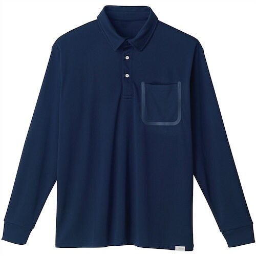SOWA 8005−50 長袖ポロシャツ ネイビー