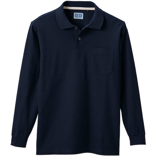 G.G. 50590 長袖ポロシャツ(胸ポケット付