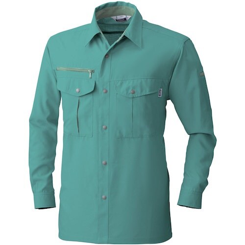 桑和 715 長袖シャツ ケンブリッヂブルー 4L