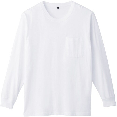 桑和 6645−52 長袖Tシャツ(ポケット付)