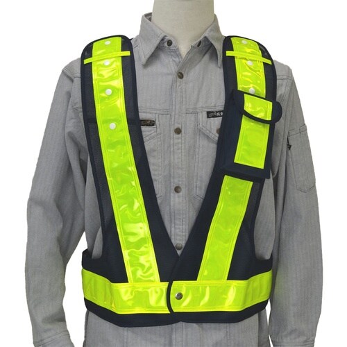 ミズケイ 多機能ベストIU付(紺/黄)