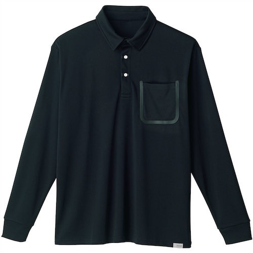 SOWA 8005−50 長袖ポロシャツ ブラック